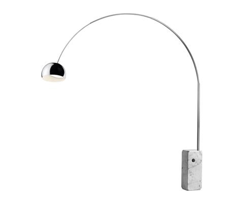 Arcing floor lamps