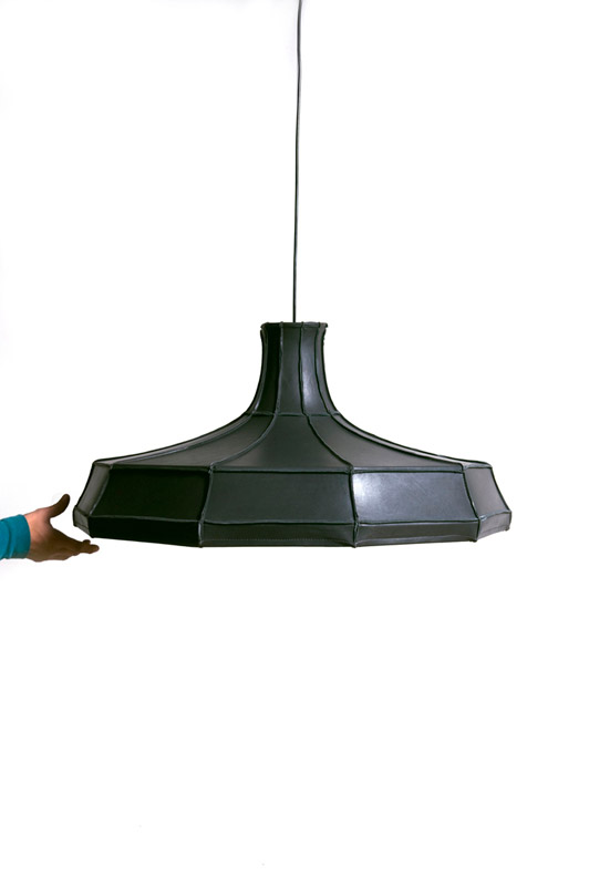 Leather Lampshades @ Pepe Heykoop