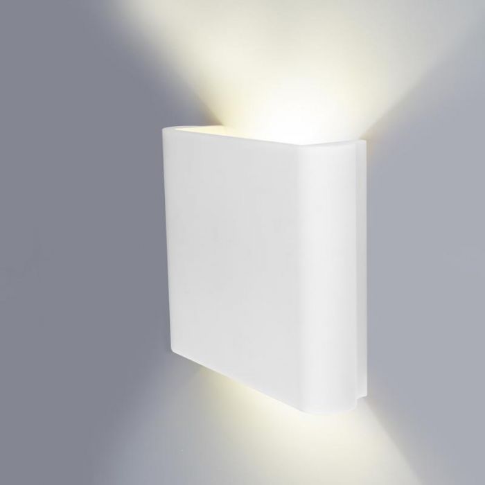 Transistor Versterker officieel Brick in the Wall Zyrco M Duo LED Warmdim Wandlamp wit