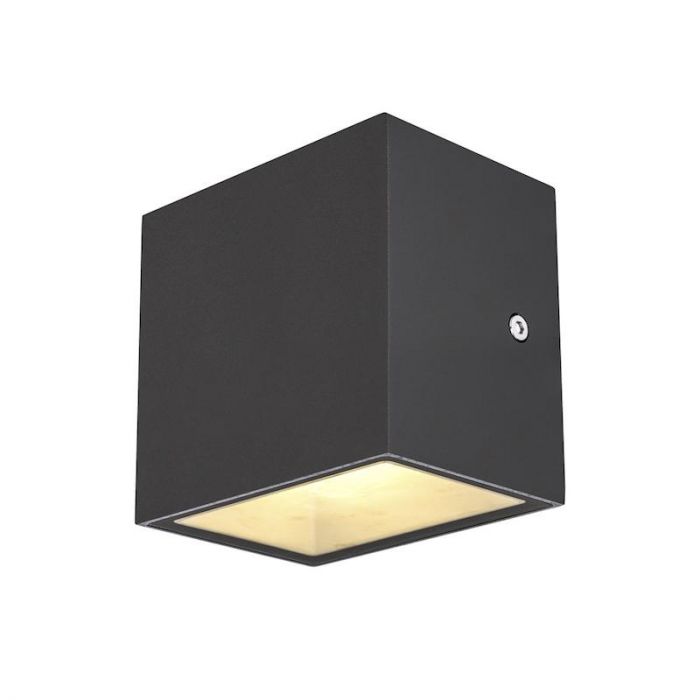 Meander punt long SLV by Output Sitra Cube LED Wand Tuinverlichting antraciet