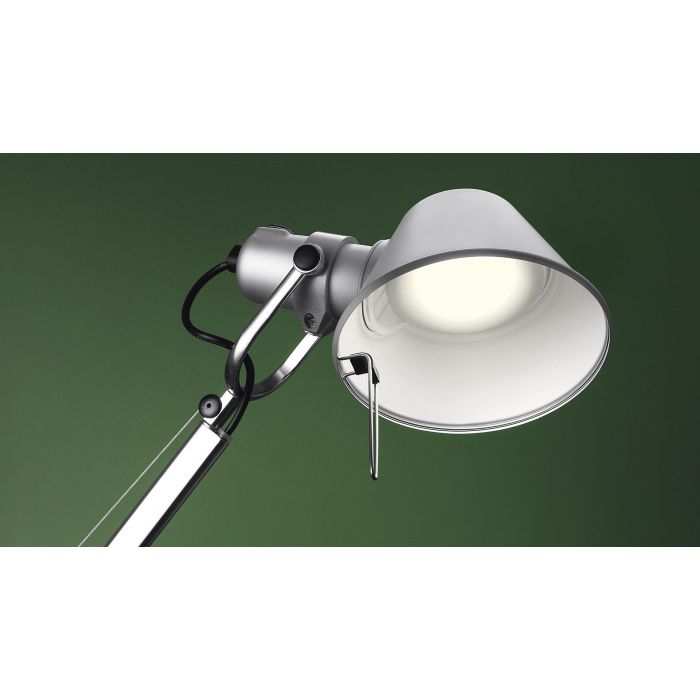 Artemide Tolomeo body lamp met tafelklem en aanwezigheidssensor Tafellamp  aluminium