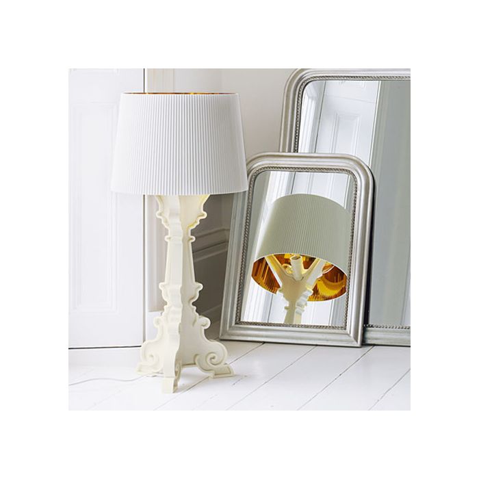 Kartell Bourgie wit verguld Tafellamp wit