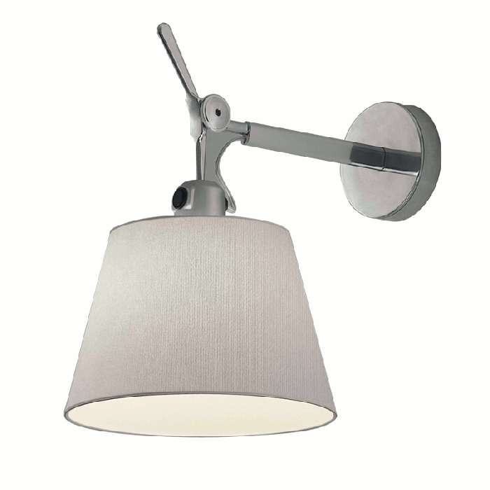 Dag een keer Veroorloven Artemide Tolomeo Parete diffuser 32 Wandlamp lichtgrijs