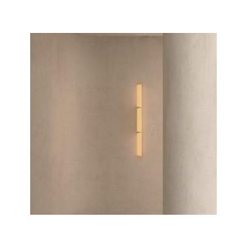 Anour Pars 94cm wall brass and white onyx Wandlamp goud/messing-1