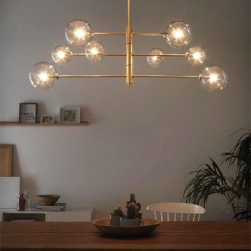 Aromas Atom Matt brass 8xG9 LED 5W 2700K (included) 3600 Im Hanglamp goud/messing-1