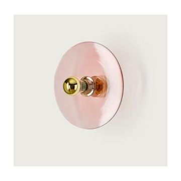 Aromas Fest Gold foot Pink glass Ø250 Wandlamp goud/messing-1