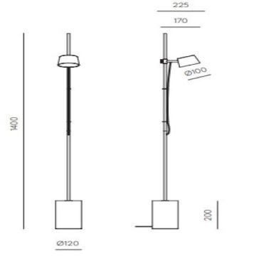Aromas Nera Vloerlamp zwart-1