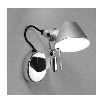 Artemide Tolomeo Micro wall  A043500 without switch Wandlamp aluminium-1