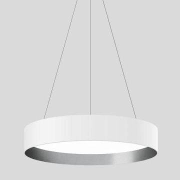 Bega Large-area pendant luminaire Velvet white/matt Aluminium 3000K Hanglamp wit-1