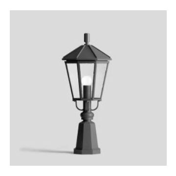 Bega Rome Column fixture Grond Opbouw Tuinverlichting donkergrijs-1