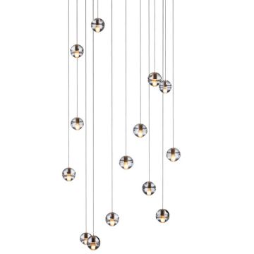 Bocci 14.14 Rectangle LED Hanglamp transparant-1