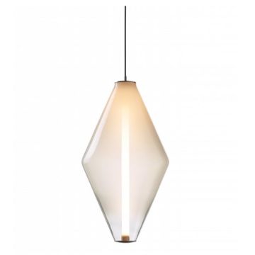 Bomma Bomma Buoy Double Cone White Silver 	1x LED module 20W 2700K 214 Hanglamp wit