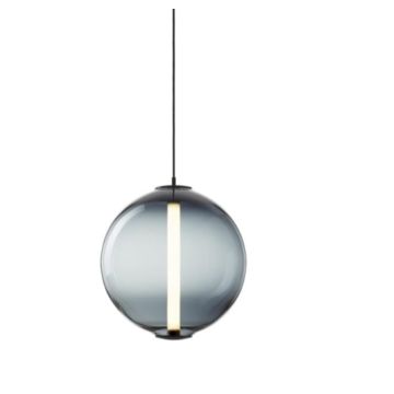 Bomma Buoy pendant sphere smoke 1x LED module 12,6W 2700K 1430lm 36V Hanglamp lichtgrijs