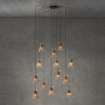 Bover Domita S/20/13L Hanglamp lichtbruin-1