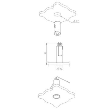 Brick in the Wall 200cent round Fix Trim Spot wit-1