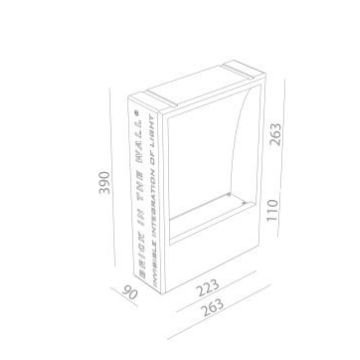 Brick in the Wall BIG LED Wandlamp transparant-1