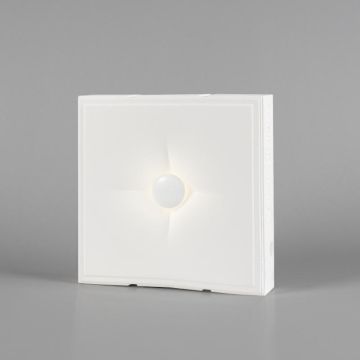 Brick in the Wall Button 1, 2700K, 100lumen Wandlamp wit-1