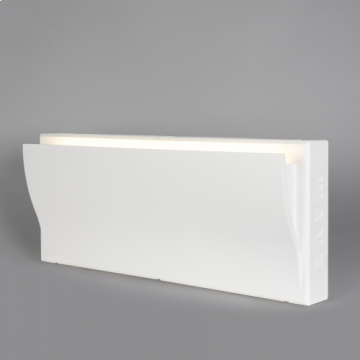 Brick in the Wall Wave, Wit, DALI, 2700K, 2000LM Wandlamp wit-1