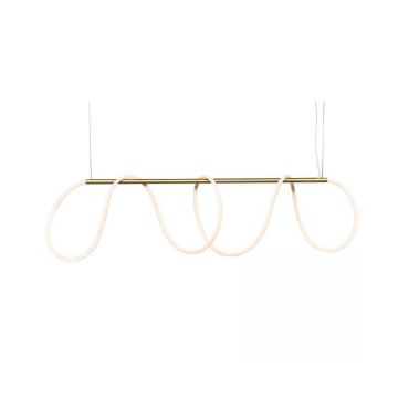 Brink V-merk 19254 PENDANT LIGHT LED 28W GOLD MAT FOR INDOOR SPACES LED 28W 3 Wandlamp goud/messing