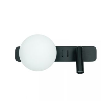 Brink V-merk 25326 Wall LED Reading Light  3W 3000K 160Lm CRi 90 Non Dimmable Wandlamp zwart-1