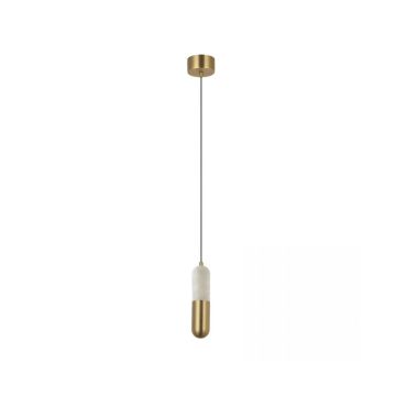 Brink V-merk 2545 LED Single Pendant Light 7W 3000K Alabaster-Bronze Hanglamp transparant-1