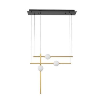 Brink V-merk ACROBAT	Pendant Light Black & Gold Hanglamp goud/messing-1