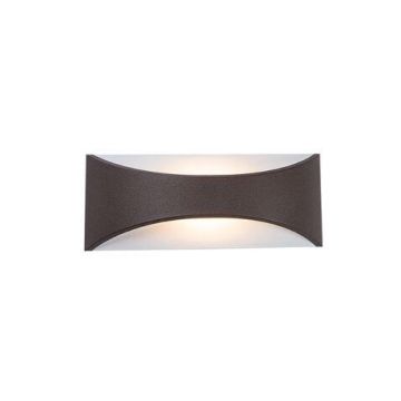 Brink V-merk E266  Wall Light | Outdoor Light 12W LED , 3000K 960Lm IP65 Up-D Wand Tuinverlichting  bruin-1