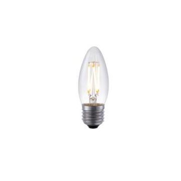 Brink V-merk E27 Filamented LED Candle C35X100MM LED Lamp transparant-1