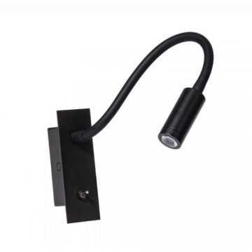Brink V-merk H69 RECESSED READING LAMP 3W 3000K 210Lm  Wandlamp zwart-1