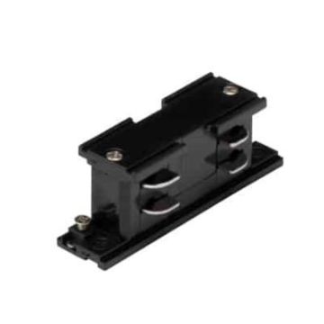 Brink V-merk Keylight straight connector black Rails, Tracks & Kabelsystem zwart-1