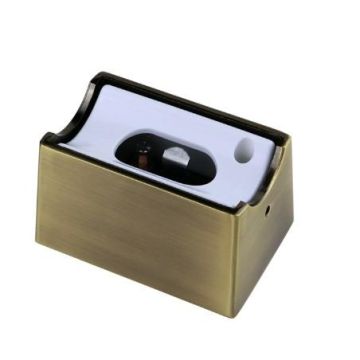 Brink V-merk Lamp holder S14d metal housing brushed brass Technische Accessoires goud/messing-1