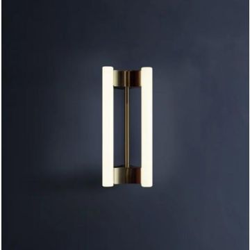 Brink V-merk LIA wall sconce 30  brushed brass Wandlamp goud/messing-1