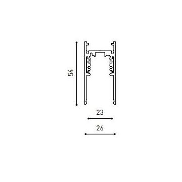 Brink V-merk Track 48V Surface 2M NT Rails, Tracks & Kabelsystem zwart-1