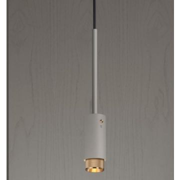 BUSTER + PUNCH Exhaust Pendant Stone/brass Spot lichtgrijs-1