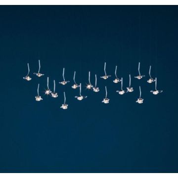 Catellani & Smith Jackie O Chandelier 15 Hanglamp zilver-1