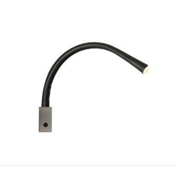Contardi FlexiLed  AP L60 Black Leather with switch Wandlamp zwart-1
