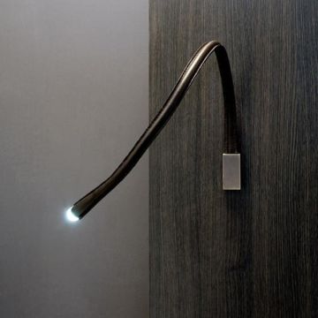 Contardi Flexiled AP L90 Brown Leather with switch Wandlamp bruin-1