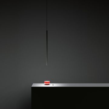 Davide Groppi Miss 1 Matt Black - 2700K - PUSH Hanglamp zwart