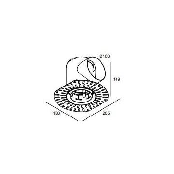 Delta Light Mounting Kit Side Air 105 Montagemateriaal zwart-1