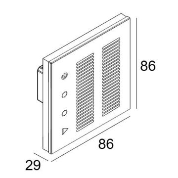 Delta Light RGB/TW TOUCH CONTROLLER DMX Onbekend zwart-1