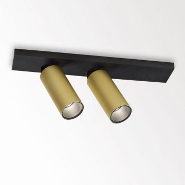Delta Light VIZIR ON 2 93033 DIM1 gold black Plafondlamp goud/messing-1
