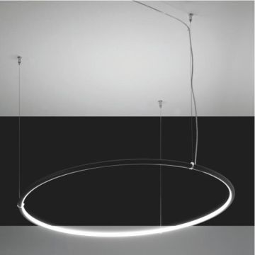 Egoluce Lancia Tonda 100 zwart 3000K  Hanglamp zwart-1