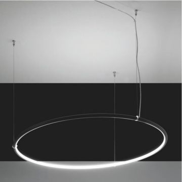 Egoluce Lancia Tonda 100 zwart 3000K  Hanglamp zwart-1