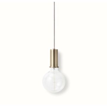 Ferm Living Disc Shade cashmere + Socket Pendant low brass Technische Accessoires taupe-1