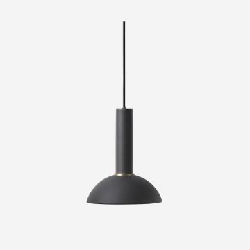 Ferm Living Hoop Pendant & Hoop Shade black Hanglamp zwart-1