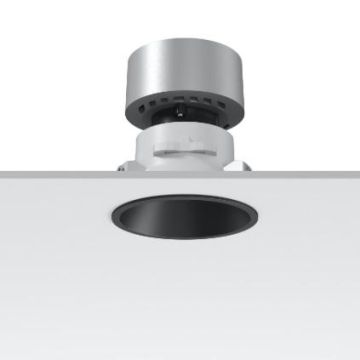 Flos Architectural EASY KAP 80 PLUS FIX RND BLACK LED AR.27 Spot zwart-1