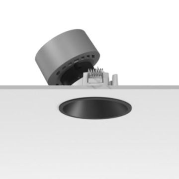 Flos Architectural Easy kap ø 80 plus wall-washer Spot zwart-1