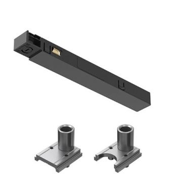 Flos Architectural FEED CONNECTOR+SUSPENS.KITT.MAGNET EVO U Rails, Tracks & Kabelsystem zwart-1