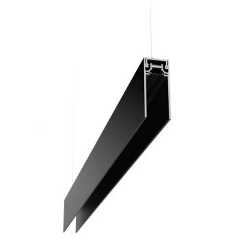 Flos Architectural Running Magnet suspension profiel 2 meter Hanglamp zwart-1