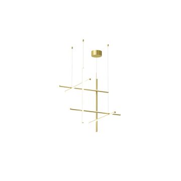 Flos Coordinates Suspension 3 Anodized Champagne Hanglamp goud/messing-1